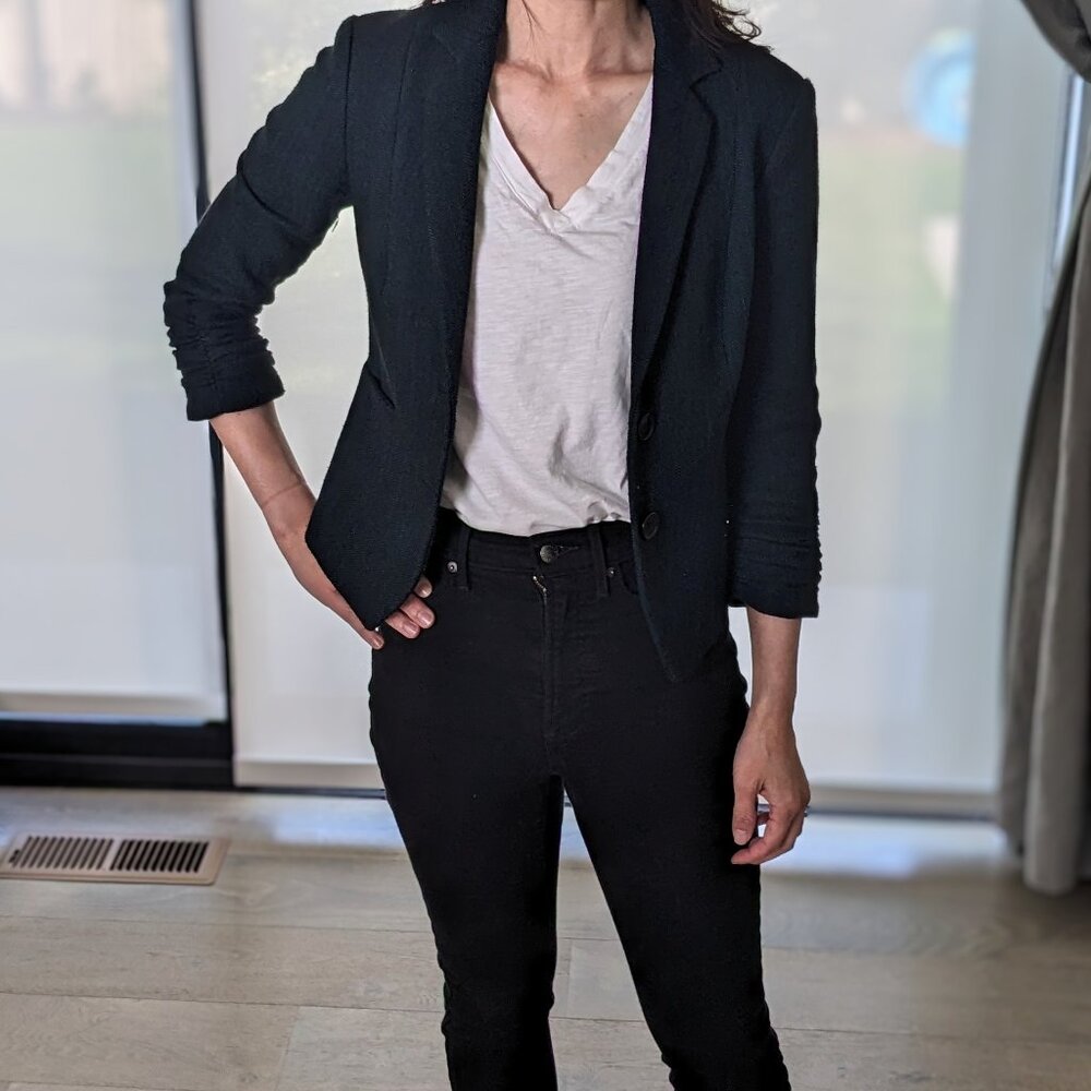 Express Ruched Sleeve Jacket - Picture 6 of 7
